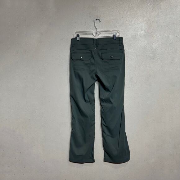 PrAna Sage Green Halle Convertible Roll Up Hiking Pants Sz 8 - Picture 9 of 12